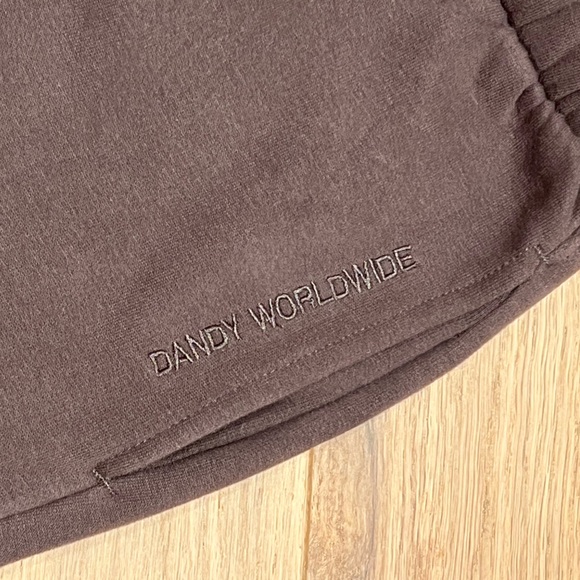NEVER WORN Dandy Worldwide “Heart on my Sleeve” sweatpants in charcoal grey XS - Picture 3 of 4